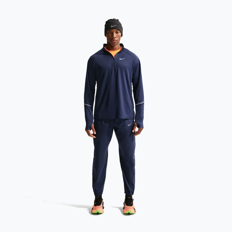 Bluza do biegania męska Nike Miler Dri-Fit UV 1/2 Zip midnight navy 2