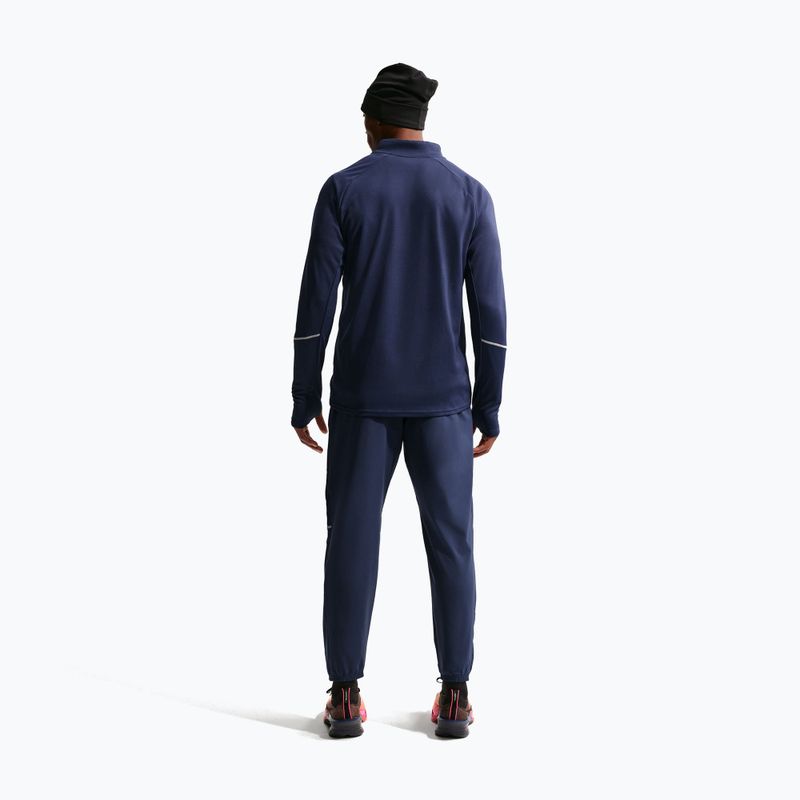 Bluza do biegania męska Nike Miler Dri-Fit UV 1/2 Zip midnight navy 3