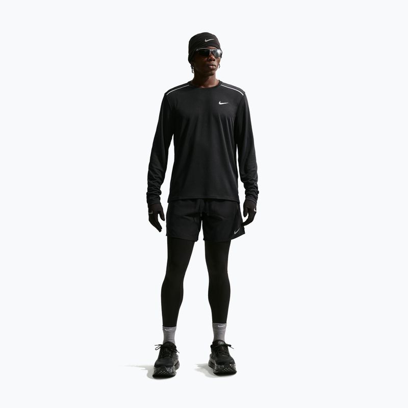 Longsleeve do biegania męski Nike Miler Dri-Fit UV black 2