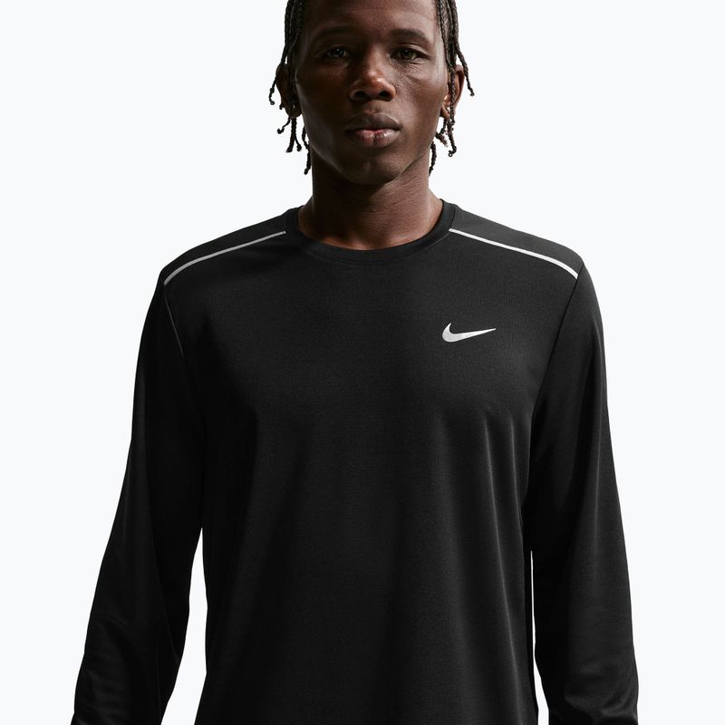 Longsleeve do biegania męski Nike Miler Dri-Fit UV black 4