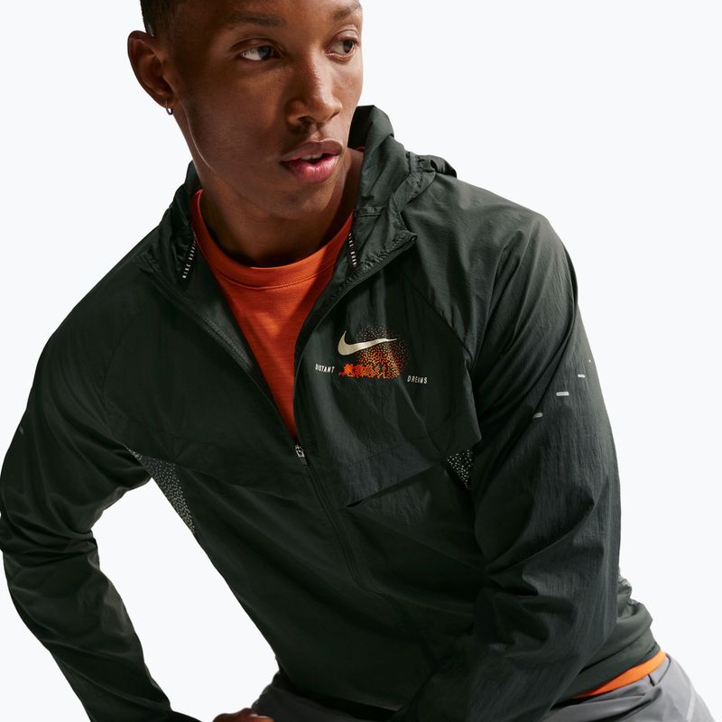 Kurtka do biegania męska Nike Stride Repel UV black spruce 6