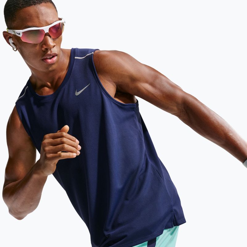 Koszulka do biegania męska Nike Miler Dri-Fit midnight navy 5