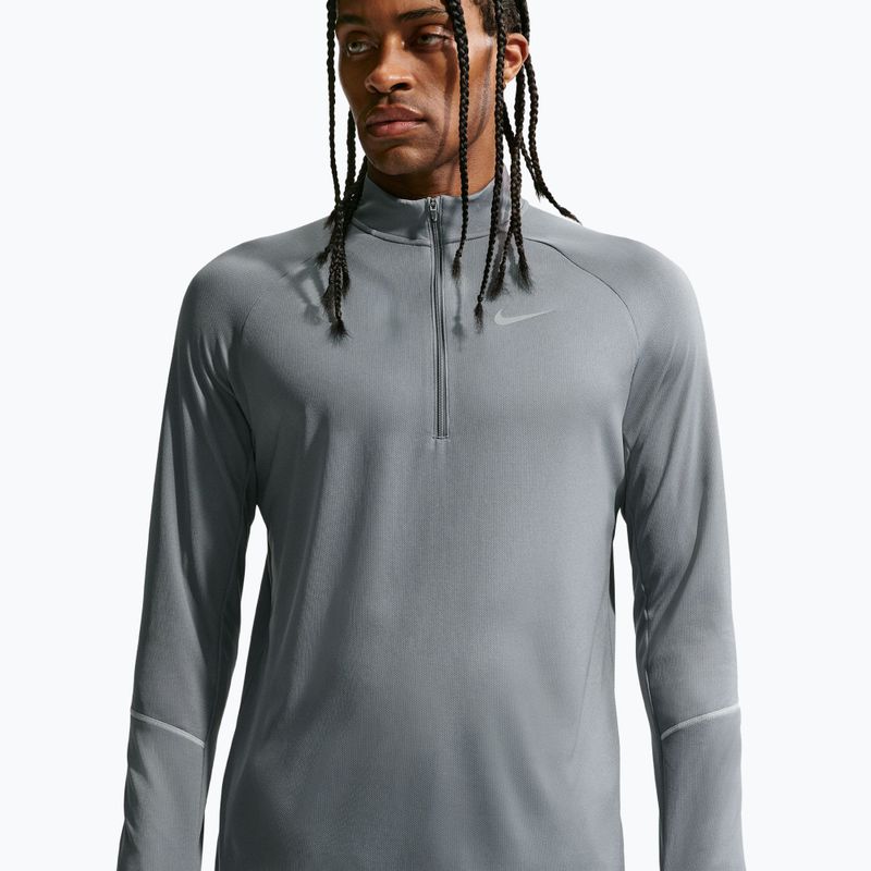 Bluza do biegania męska Nike Miler Dri-Fit UV 1/2 Zip smoke grey 5