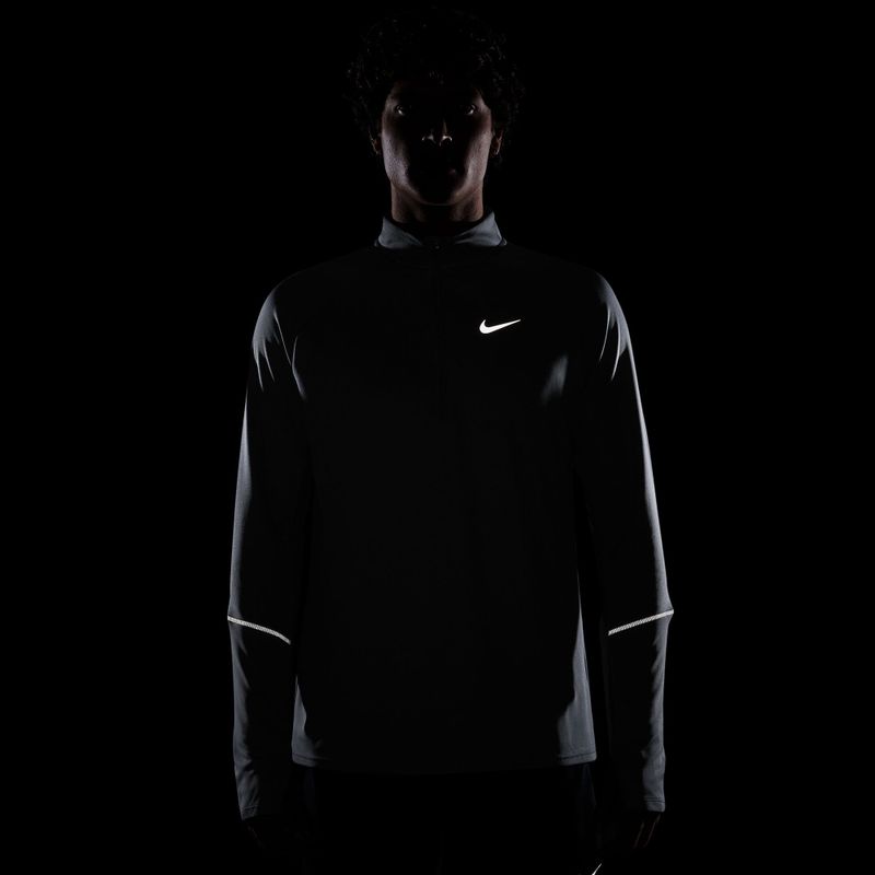 Bluza do biegania męska Nike Miler Dri-Fit UV 1/2 Zip smoke grey 7
