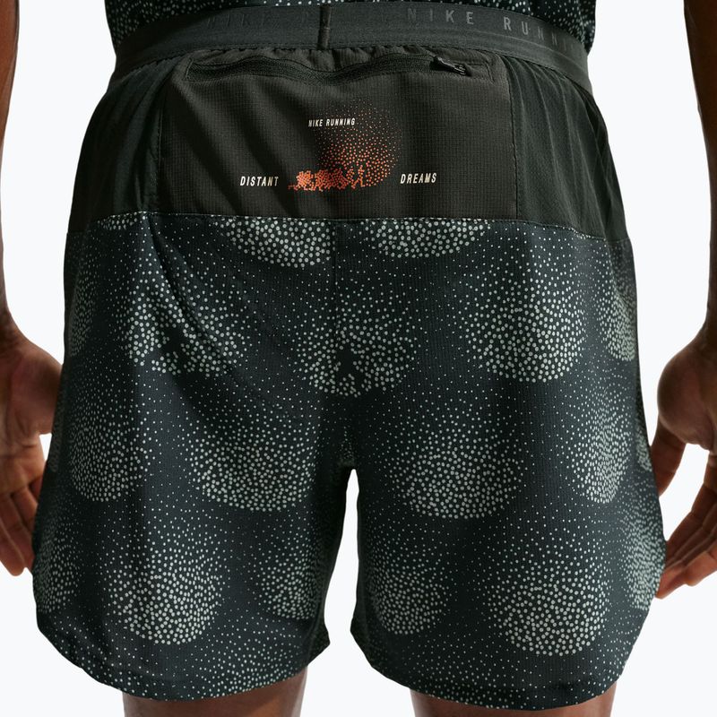Spodenki do biegania męskie Nike Stride Dri-Fit Brief Lined 5" black spruce 6