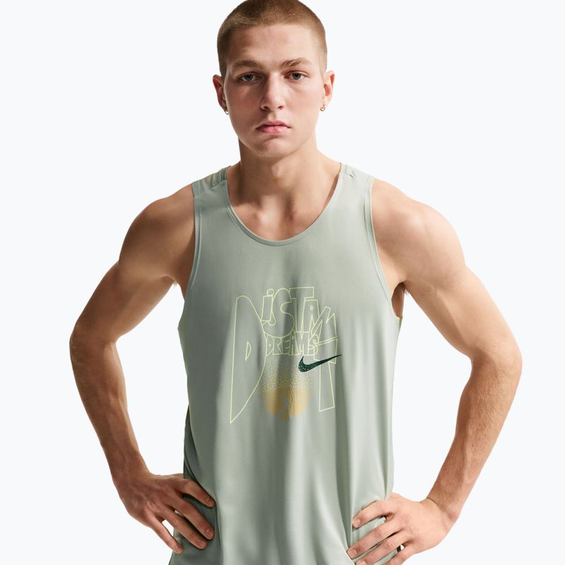 Koszulka do biegania męska Nike Stride Dri-Fit ADV jade horizon/linen