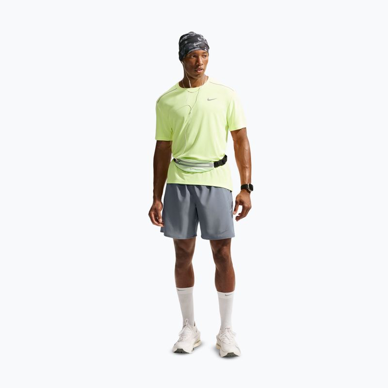 Spodenki do biegania męskie Nike Miler Dri-Fit 2in1 7" smoke grey/smoke grey 2