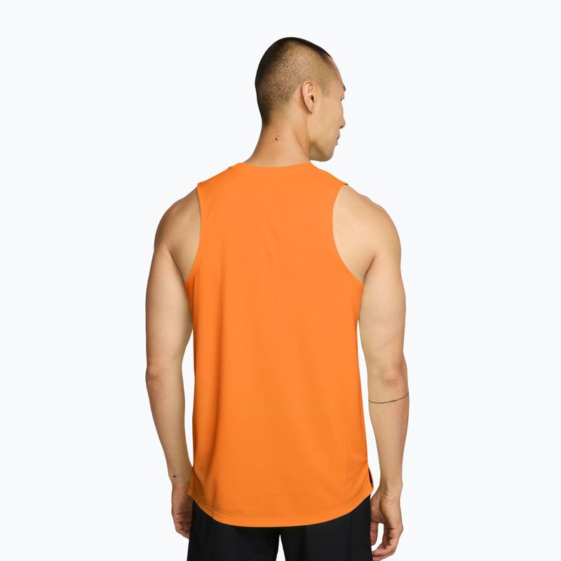 Koszulka do biegania męska Nike Miler Dri-Fit total orange 2