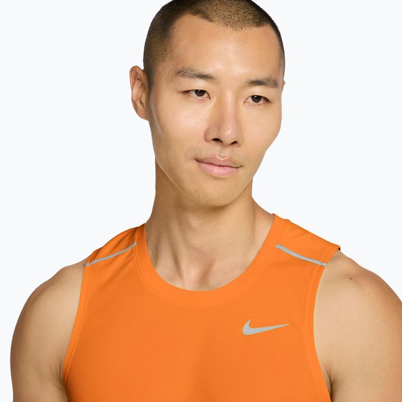 Koszulka do biegania męska Nike Miler Dri-Fit total orange 3