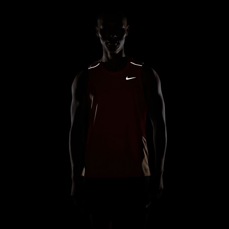 Koszulka do biegania męska Nike Miler Dri-Fit total orange 4