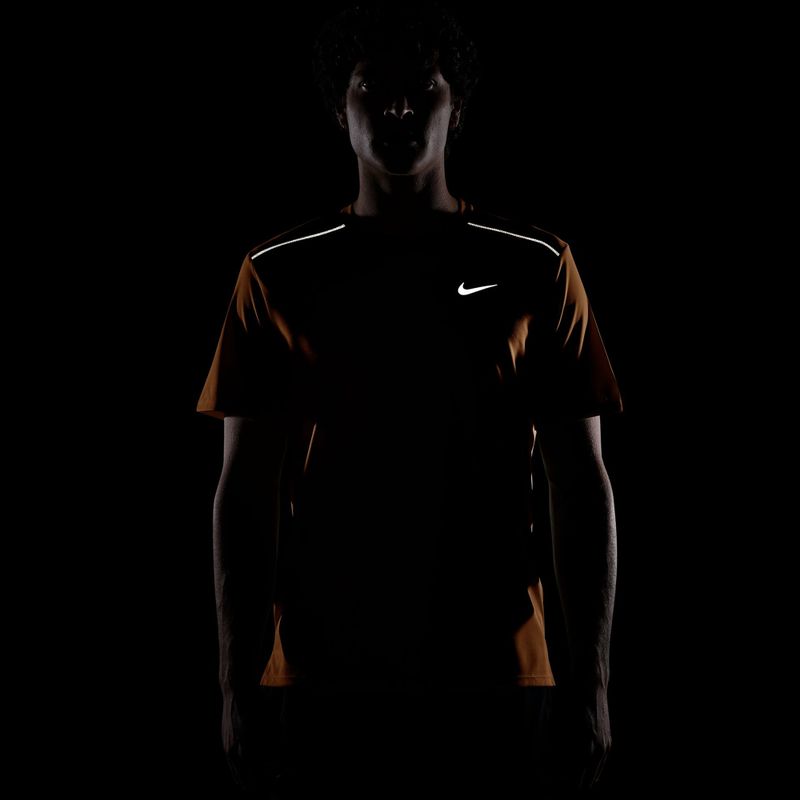 Koszulka do biegania męska Nike Miler Dri-Fit UV total orange 7