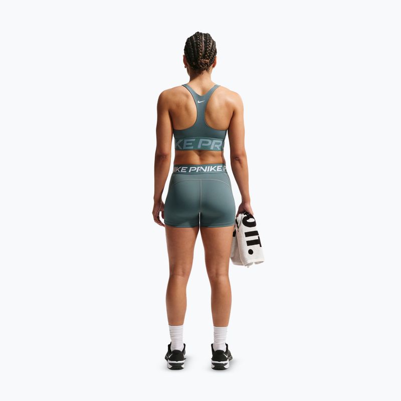 Biustonosz treningowy Nike Pro Sculpt Medium Support mineral slate/denim turquoise/white 3