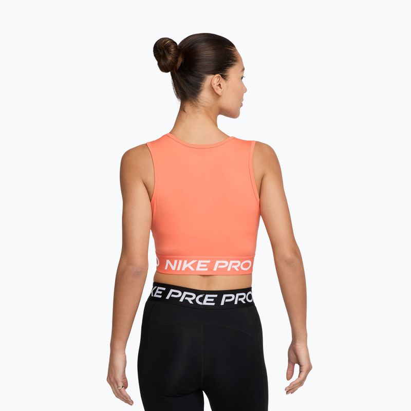 Top treningowy damski Nike Pro Dri-Fit crimson bliss/white 2