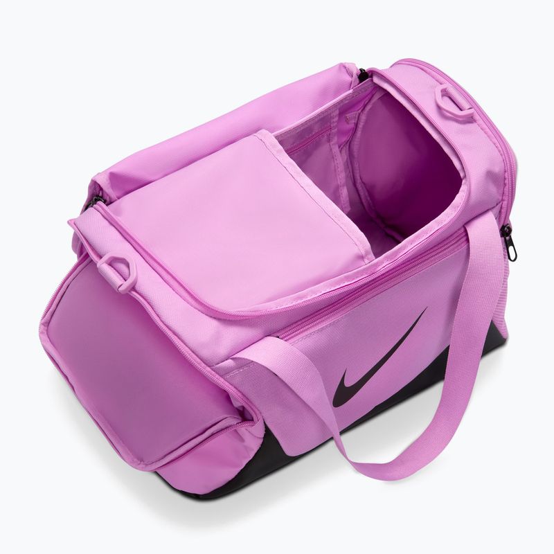 Torba treningowa Nike Brasilia Duffel Extra Small 24 l light magenta/black/black 5