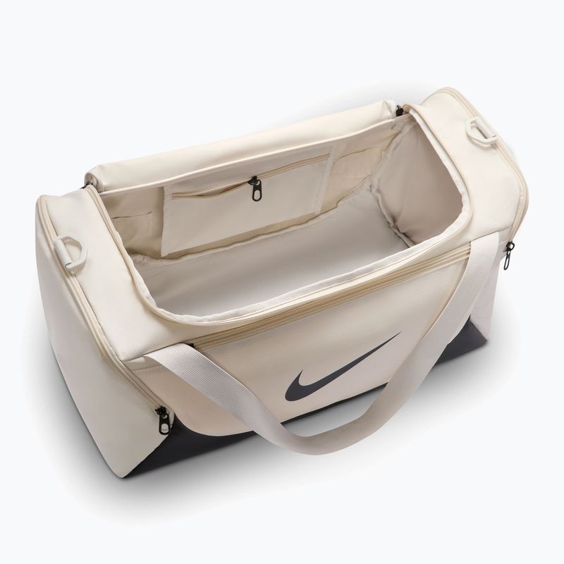 Torba treningowa Nike Brasilia Duffel Small 40 l light bone/black/black 4