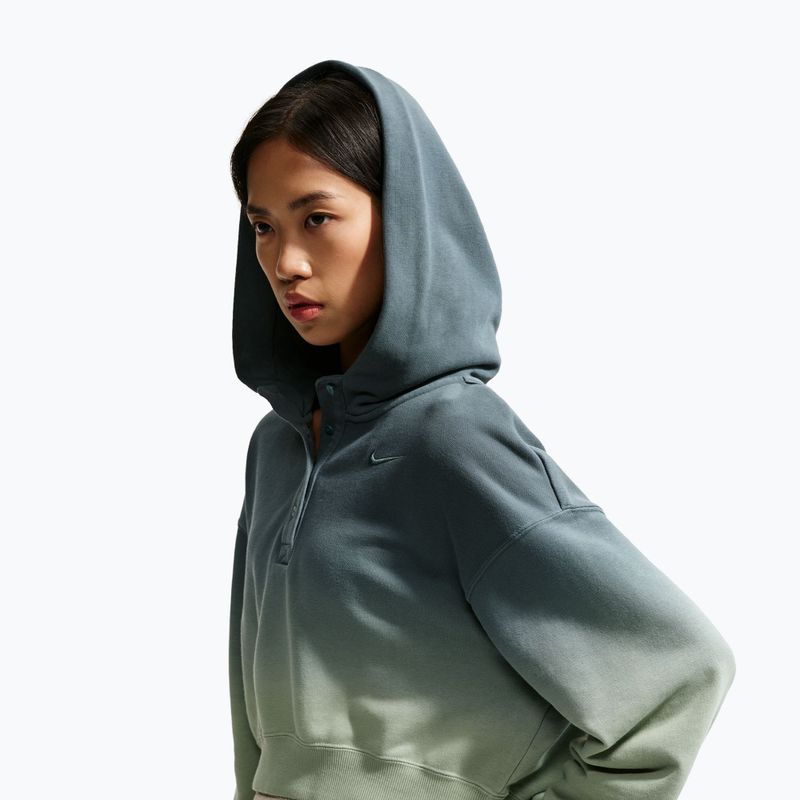 Bluza damska Nike Sportswear Phoenix Fleece Oversized Henley Hoodie steam/mineral slate 4