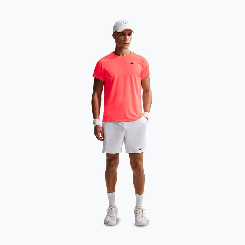 Koszulka tenisowa męska Nike Court Dri-Fit Victory hot lava/black 2