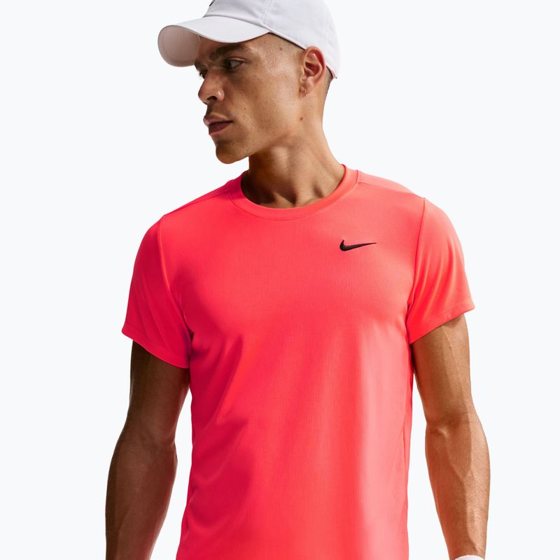 Koszulka tenisowa męska Nike Court Dri-Fit Victory hot lava/black 4