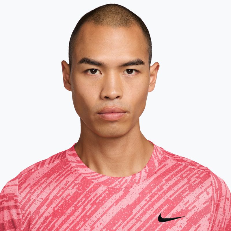 Koszulka tenisowa męska Nike Court Dri-Fit Victory Print pink foam/black 3