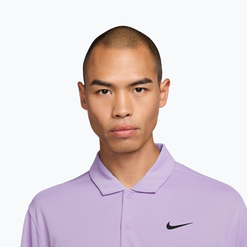 Koszulka tenisowa męska Nike Court Dri-Fit Polo Solid violet mist/black 3