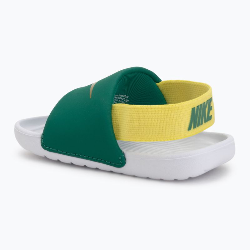 Klapki dziecięce Nike Kawa malachite/sonic yellow 3