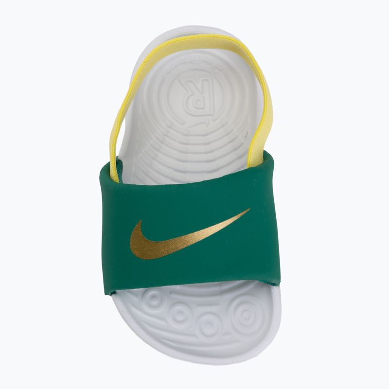 Klapki dziecięce Nike Kawa malachite/sonic yellow 5