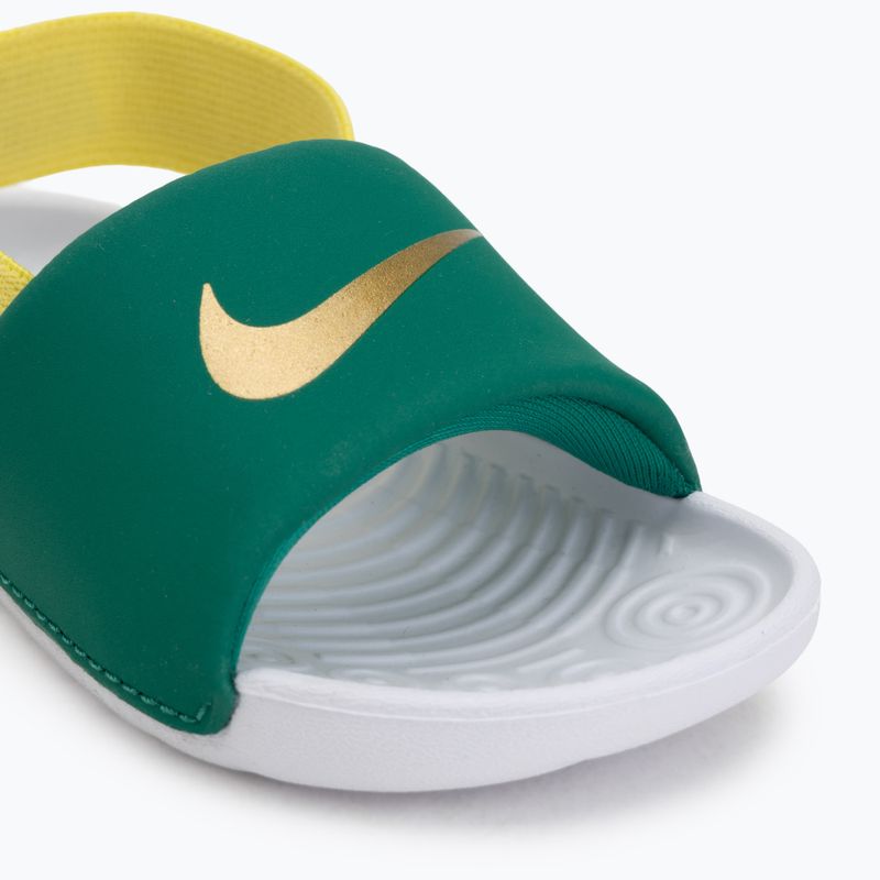 Klapki dziecięce Nike Kawa malachite/sonic yellow 7