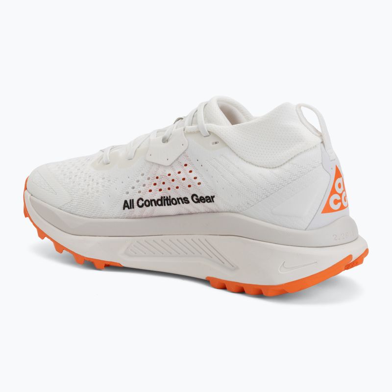 Buty do biegania męskie Nike ACG Zegama Trail summit white/phantom/safety orange/black 3