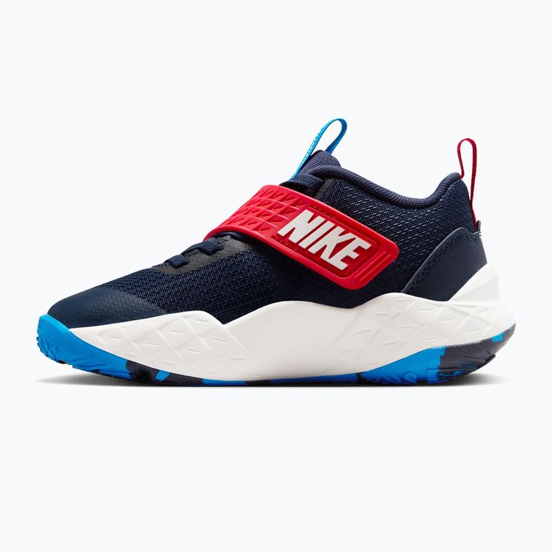 Buty dziecięce Nike Team Hustle D 12 tm navy/university red/photo blue/sail 2