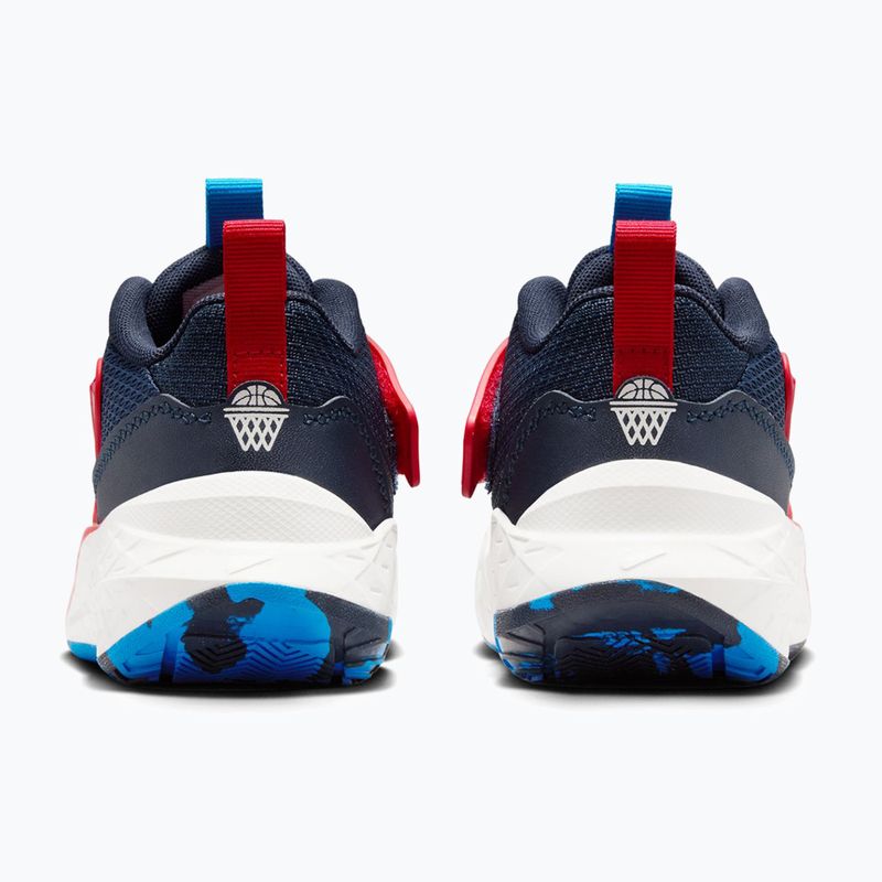 Buty dziecięce Nike Team Hustle D 12 tm navy/university red/photo blue/sail 4