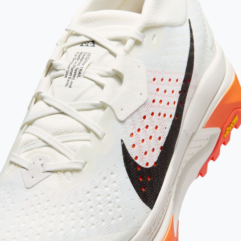 Buty do biegania męskie Nike ACG Zegama Trail summit white/phantom/safety orange/black 11