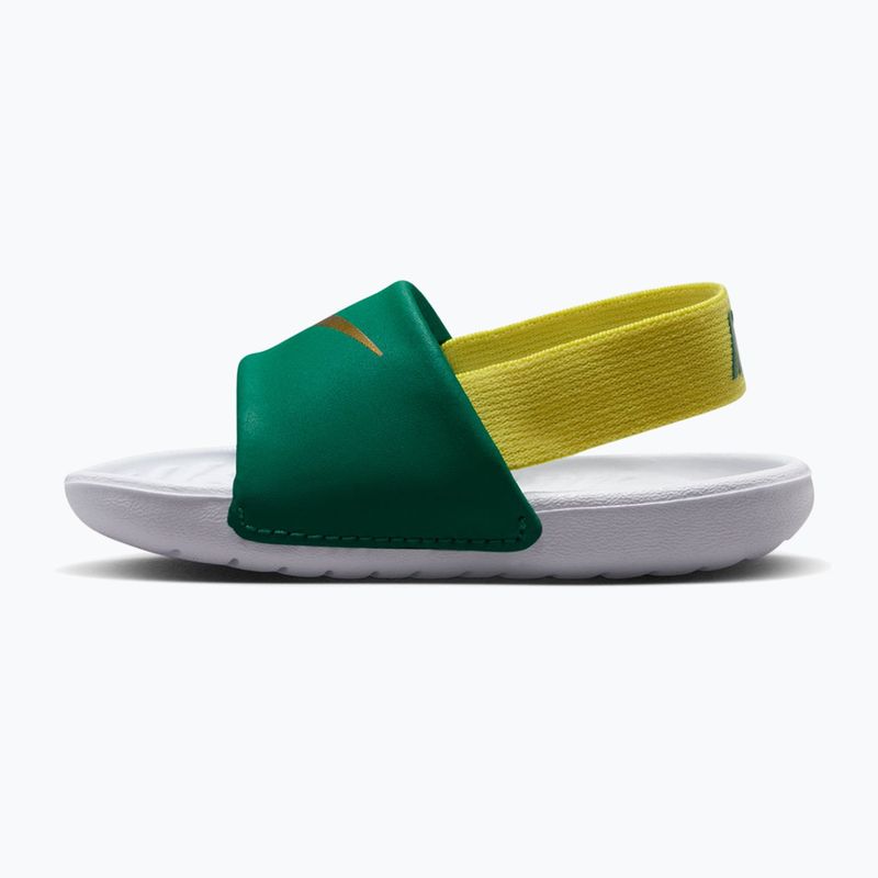 Klapki dziecięce Nike Kawa malachite/sonic yellow 2