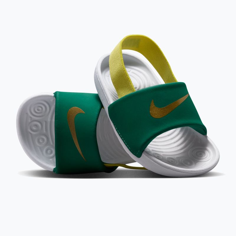 Klapki dziecięce Nike Kawa malachite/sonic yellow 3