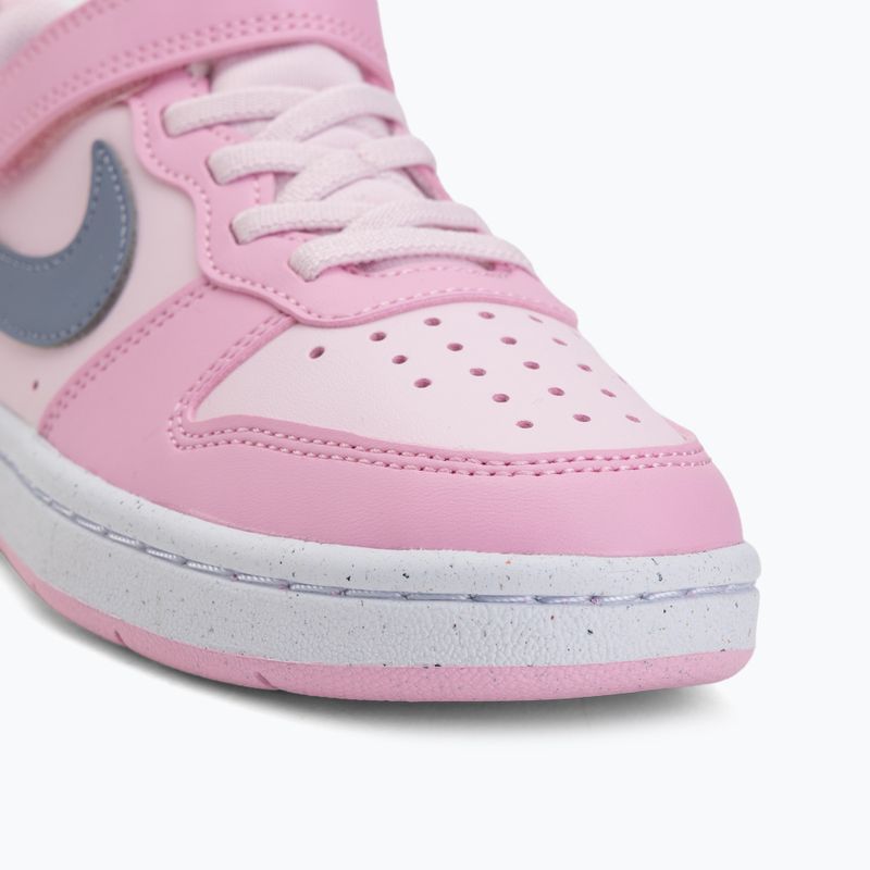 Buty dziecięce Nike Court Borough Low Recraft pink foam/pink rise/white/ashen slate 7