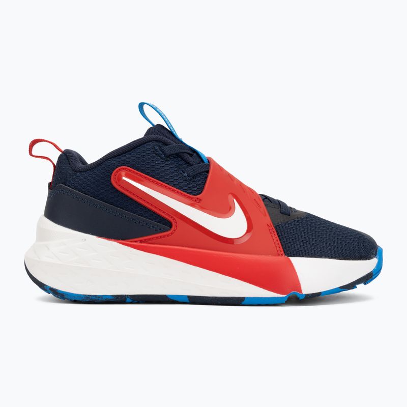 Buty dziecięce Nike Team Hustle D 12 tm navy/university red/photo blue/sail 2