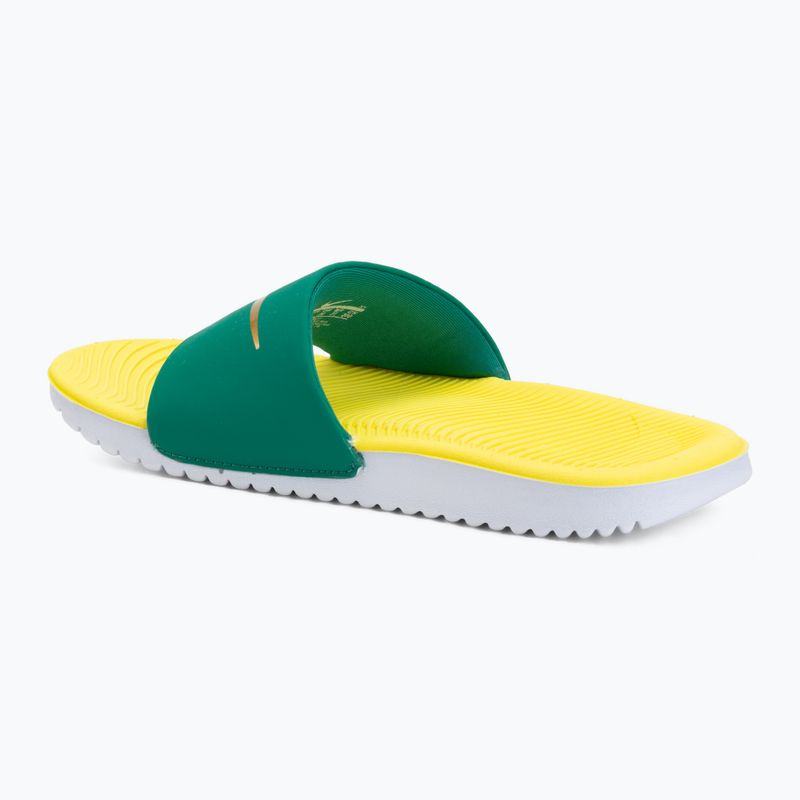 Klapki Nike Kawa malachite/sonic yellow/metallic gold 3