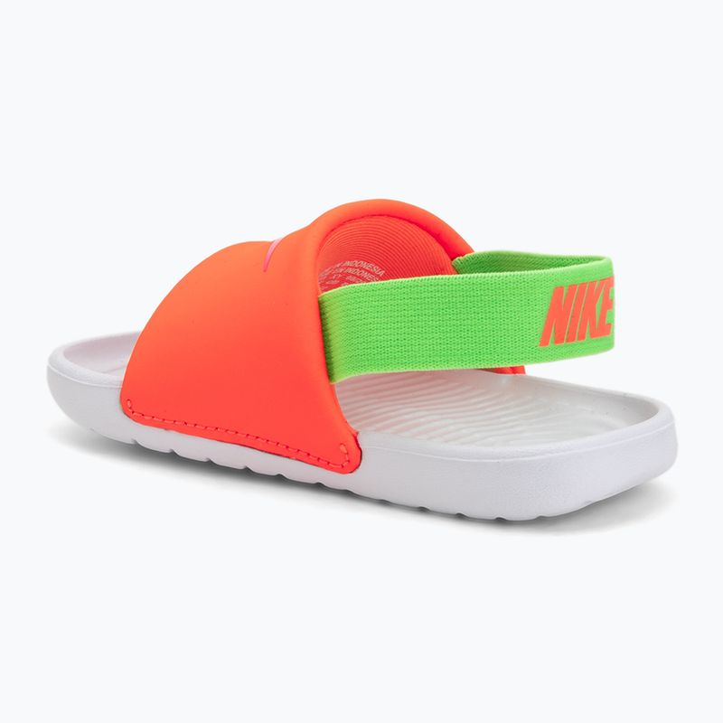 Klapki dziecięce Nike Kawa total orange/green strike 3