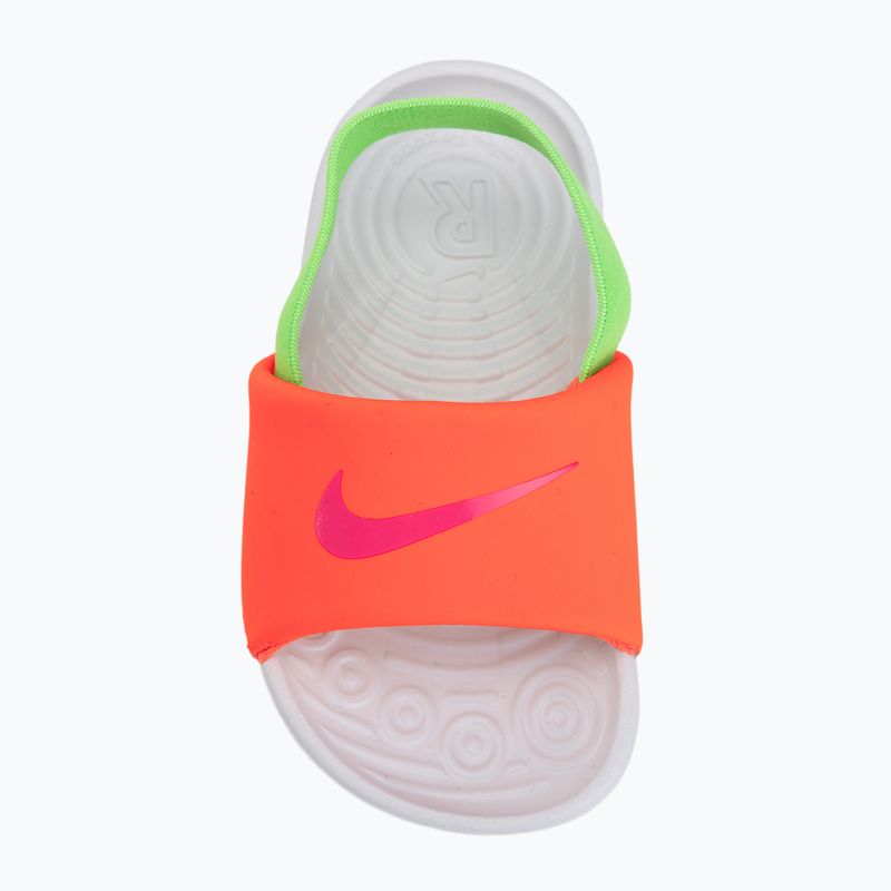 Klapki dziecięce Nike Kawa total orange/green strike 5