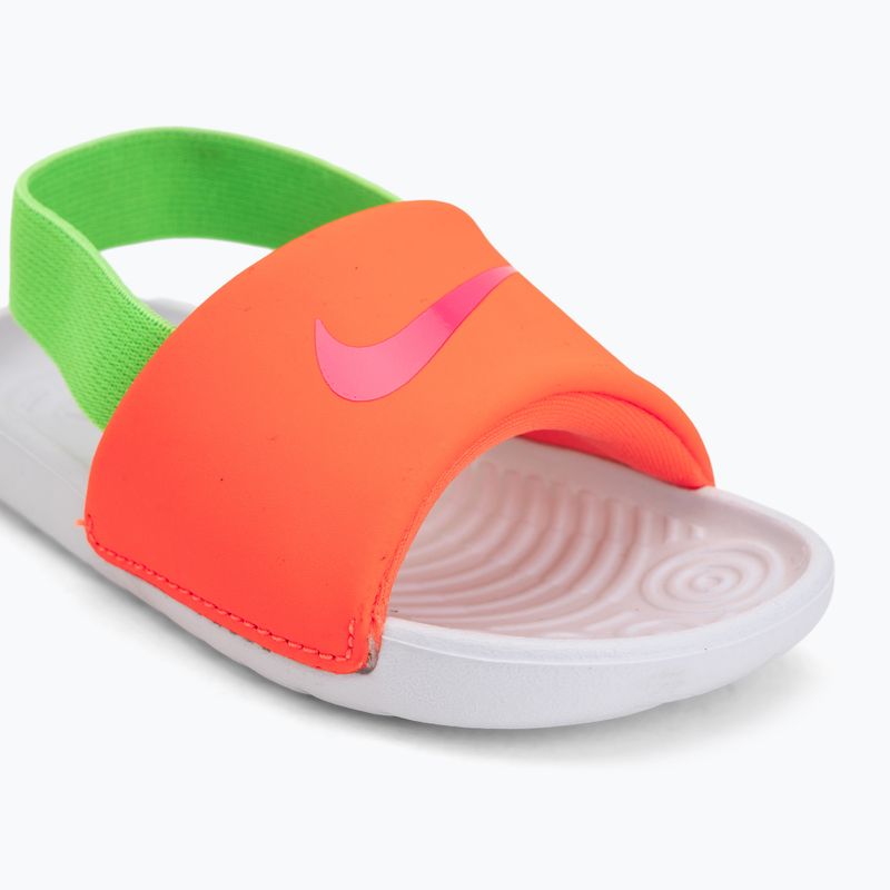 Klapki dziecięce Nike Kawa total orange/green strike 7