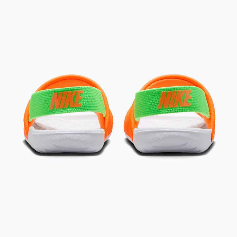 Klapki dziecięce Nike Kawa total orange/green strike 4