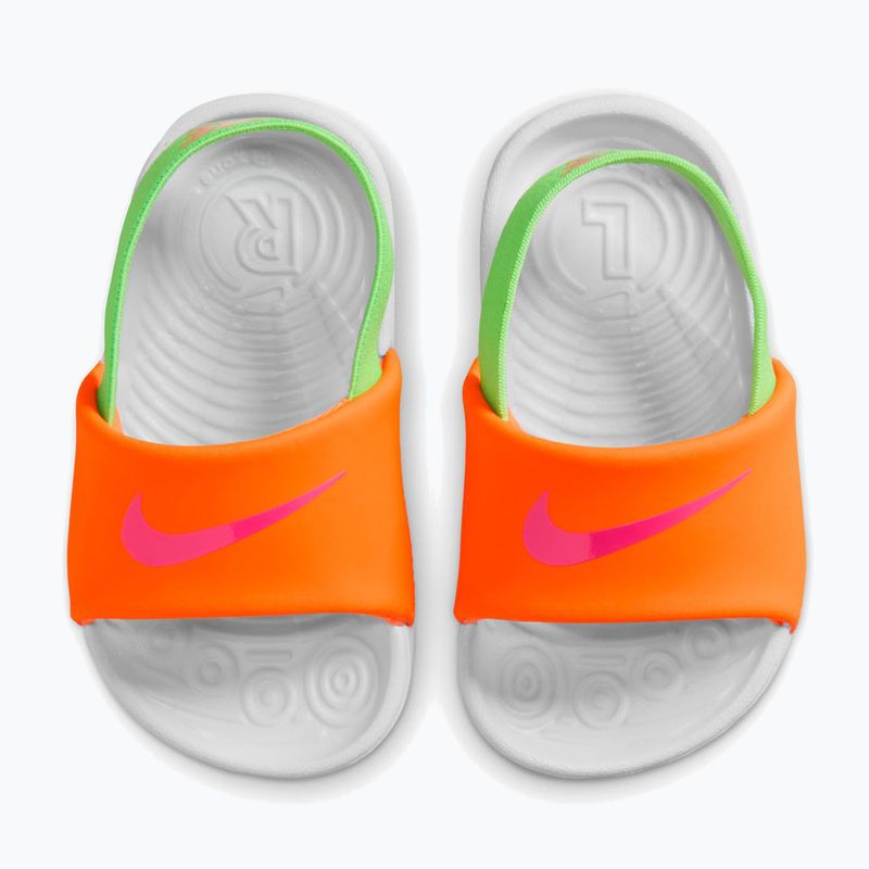 Klapki dziecięce Nike Kawa total orange/green strike 5