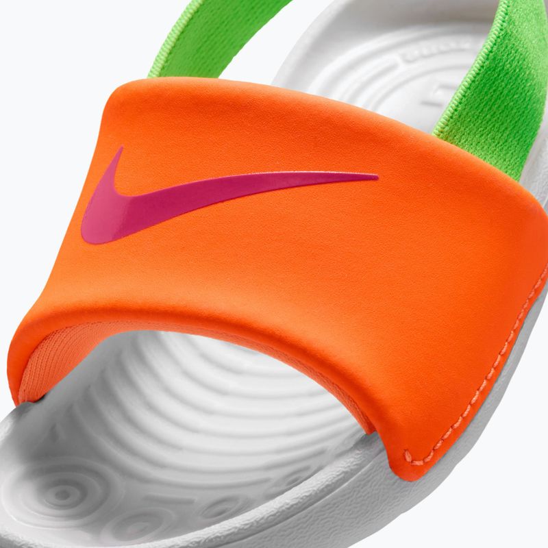Klapki dziecięce Nike Kawa total orange/green strike 7