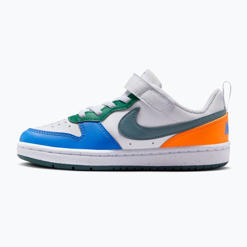 Buty dziecięce Nike Court Borough Low Recraft white/malachite/mineral slate 2