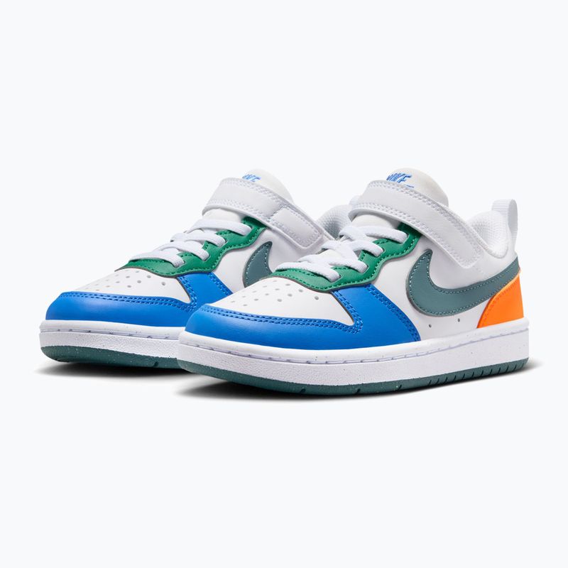 Buty dziecięce Nike Court Borough Low Recraft white/malachite/mineral slate 3
