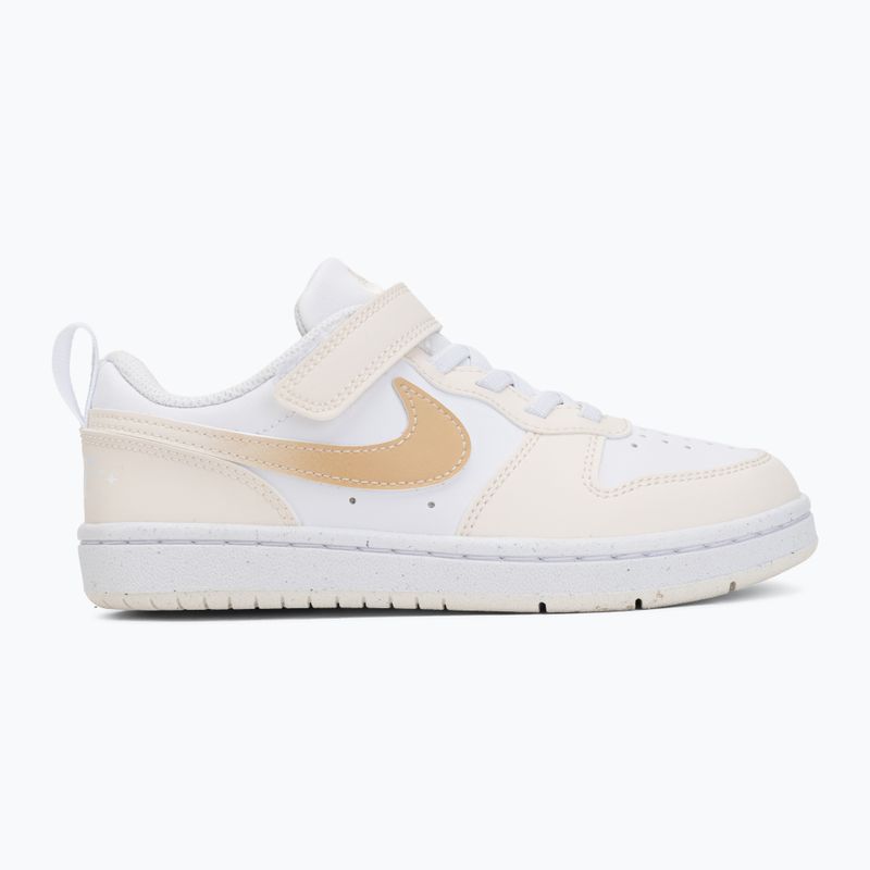 Buty dziecięce Nike Court Borough Low white/chalk/white/shimmer 2