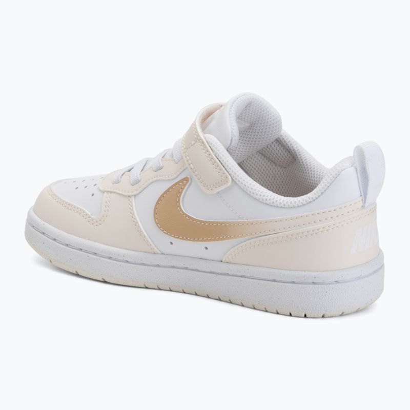 Buty dziecięce Nike Court Borough Low white/chalk/white/shimmer 3