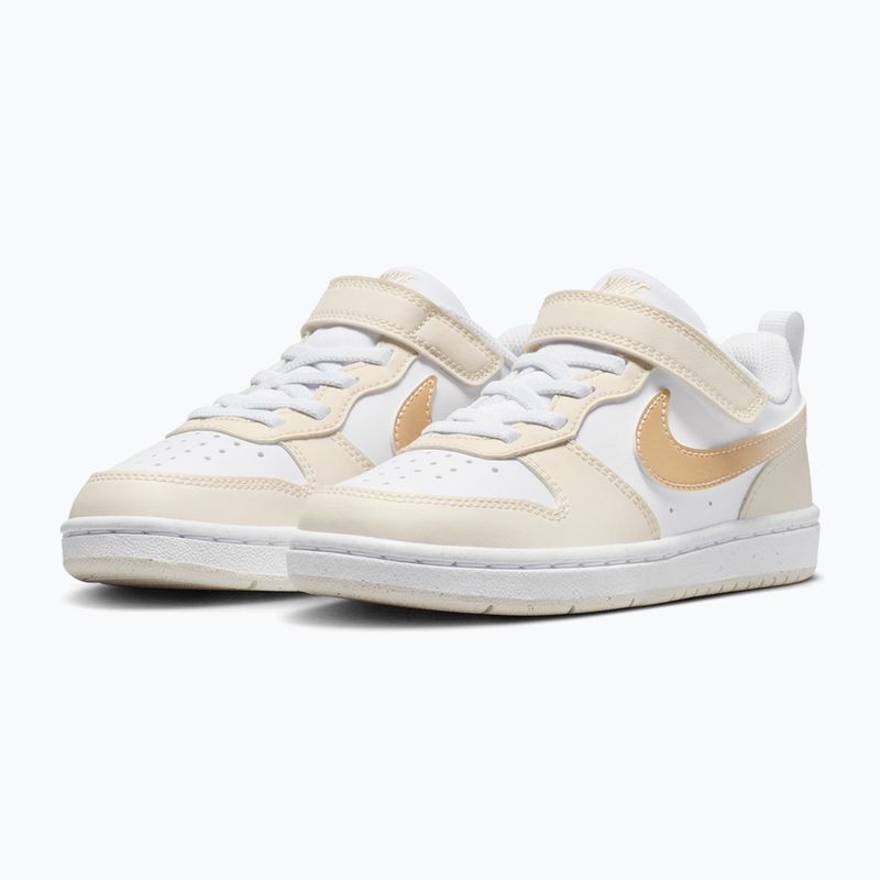 Buty dziecięce Nike Court Borough Low white/chalk/white/shimmer 3
