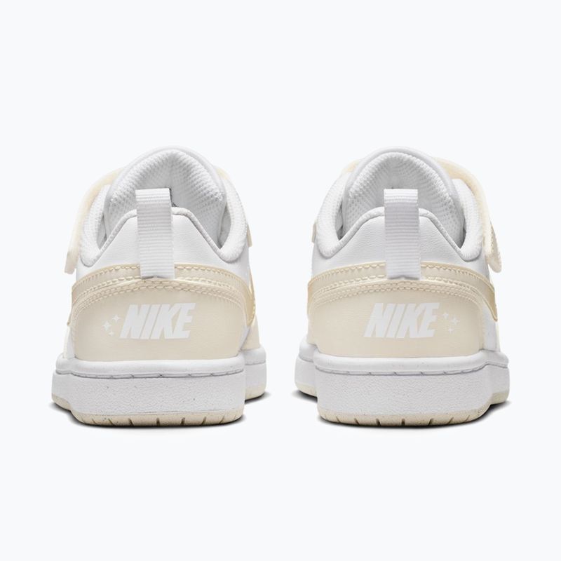 Buty dziecięce Nike Court Borough Low white/chalk/white/shimmer 4