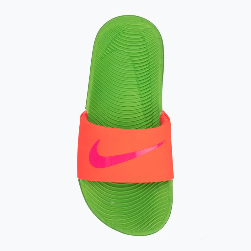 Klapki Nike Kawa total orange/green strike/hyper pink 5