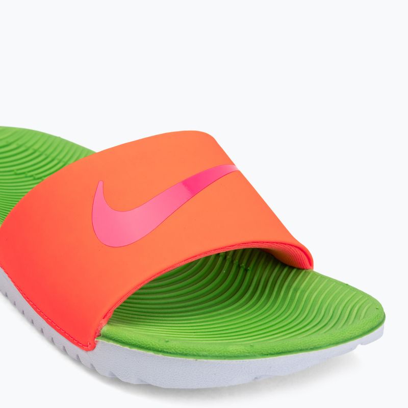 Klapki Nike Kawa total orange/green strike/hyper pink 7